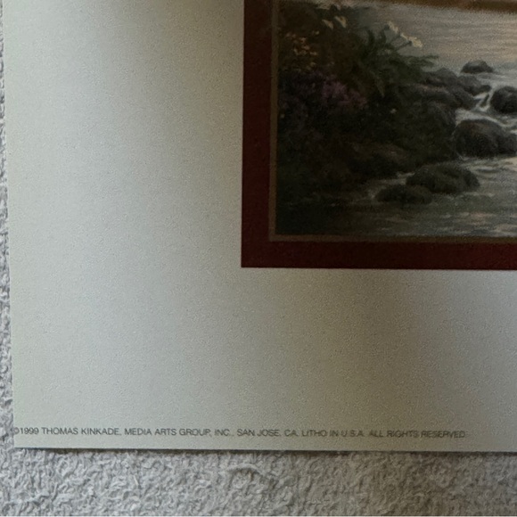 Thomas Kinkade The Garden of Prayer Lithograph Size 11 x 14 inch (27.9 x 35.6cm) - Picture 3 of 5